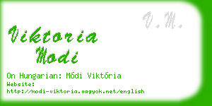 viktoria modi business card