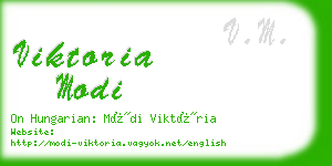 viktoria modi business card